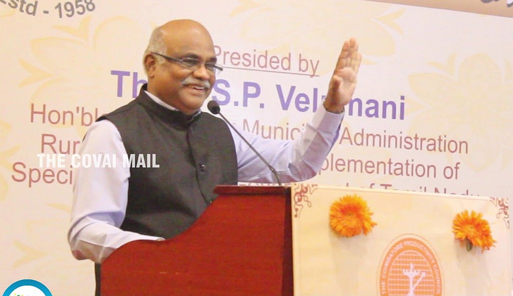 Dr Veerappan at the Diamond Jubilee Celebrations of The Coimbatore Productivity Council