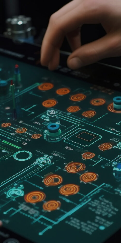 Human Hand Skillfully Soldering Complex Circuit Board Generated By Ai 1