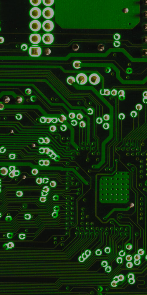 Selective Focus Printed Circuit Board Close Up 1