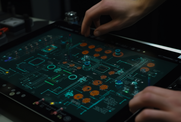 Human Hand Skillfully Soldering Complex Circuit Board Generated By Ai 1